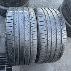 PAIR OF TIRE 255 35 18 MICHELIN 85% LIFE