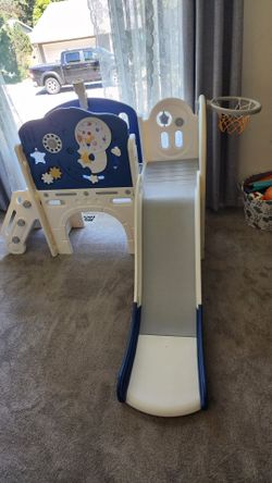 Toddler Slide, Astronaut Themed Baby Slide for Toddlers Aged 1-3