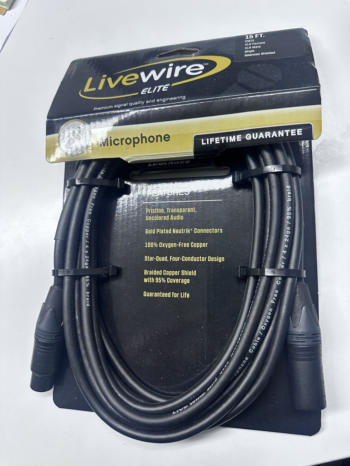 Livewire ELITE Quad XLR Microphone Cable