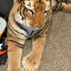 Large Tiger Sized Stuffed Animal 