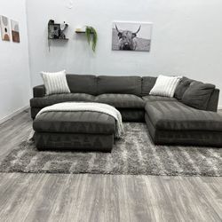 Gray Sectional Couch - Free Delivery 