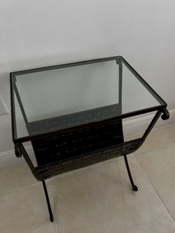 Mesa Color Café Con Vidrio