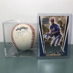 Michael Barrett Autograph Combo