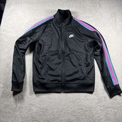 Nike Sportswear N98 Track Jacket Men's Size M Black New Y2K Baggy #1145