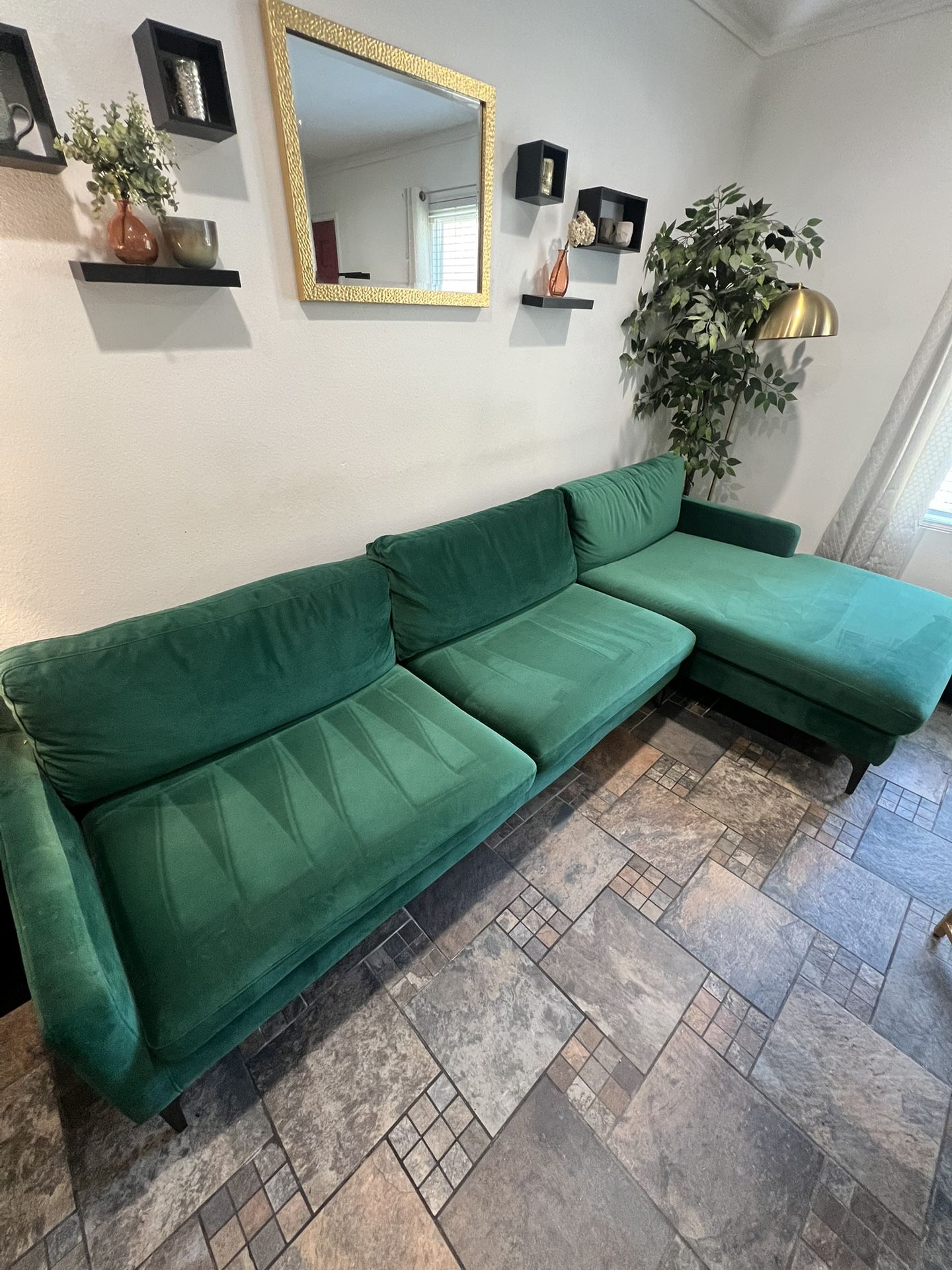 All Modern 2 Piece Chaise Sectional