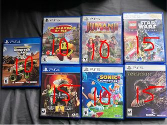 PS4 and PS5 games