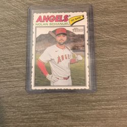 2026 Topps Heritage Nolan Schanuel Deckle Edge Cut