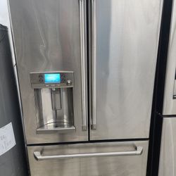 Ge Cafe Refrigerator French Door Stainless Steel Counter Depth