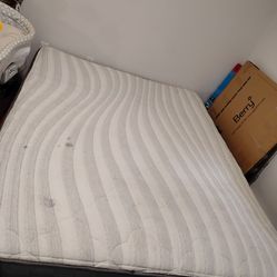 Queen mattress and bed frame
