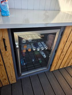 New under counter beverage fridge