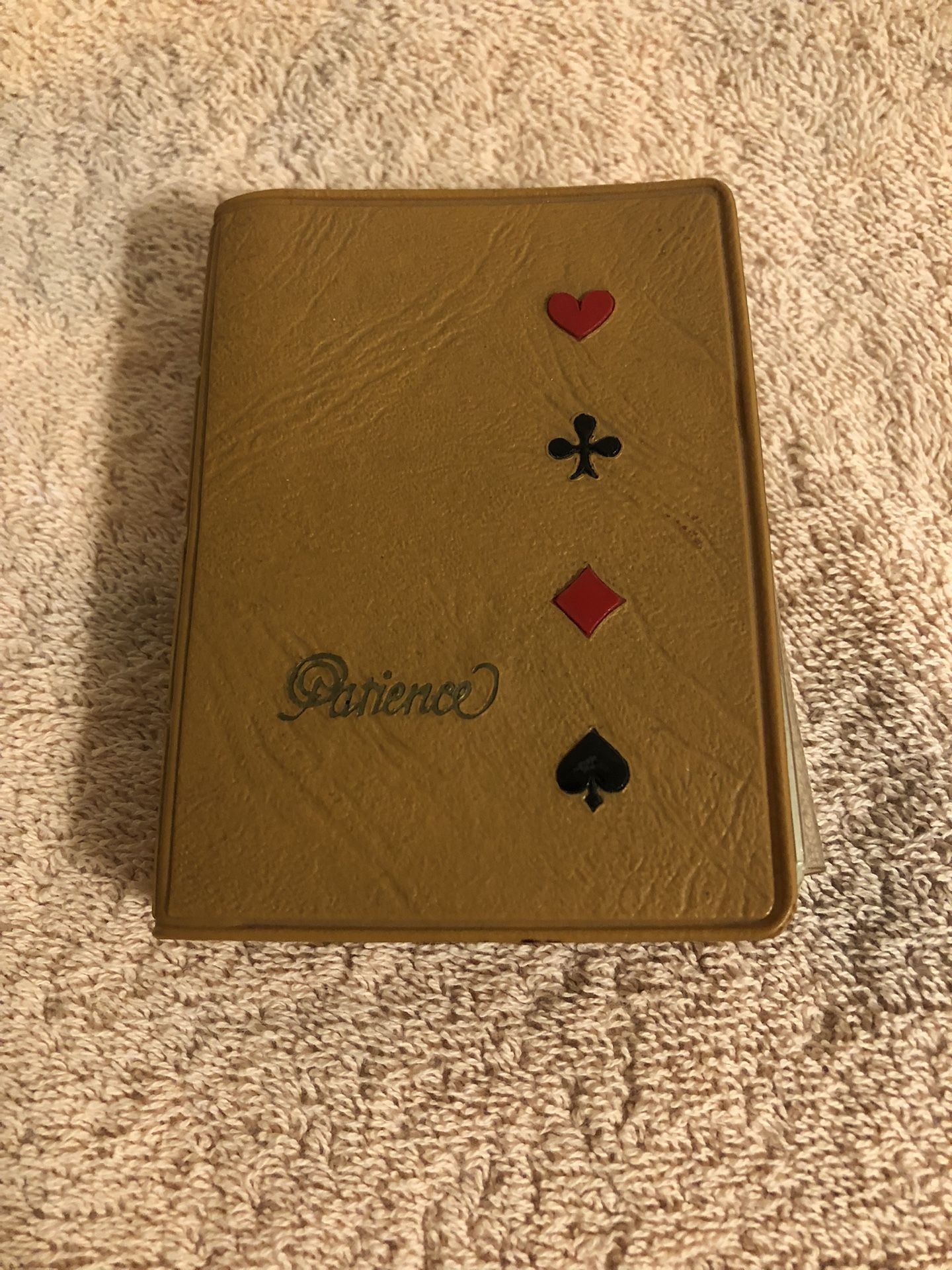 Vintage Miniature Patience Card Decks In Case US Playing Card Co