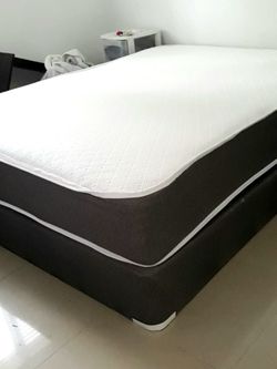 NEW QUEEN-SIZE MATTRESS AND BOX SPRING - 2PC