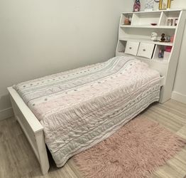 Twin bookcase bed w/mattress