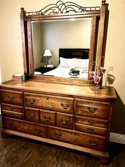 Real Wood Dresser w/ Mirror