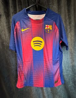 FC BARCELONA LAMINE YAMAL #10 SOCCER JERSEY MEN XL BLUE RED NIKE