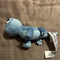 Disney Frozen II Bruni The Fire Spirit Blue Plush Stuffed Salamander 10"