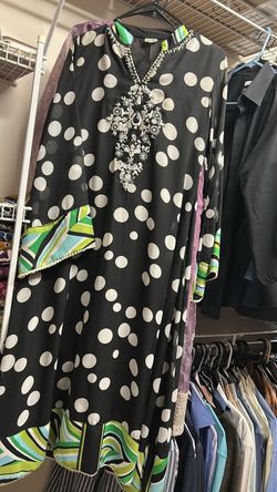 2 piece chiffon long kurta with dupatta
