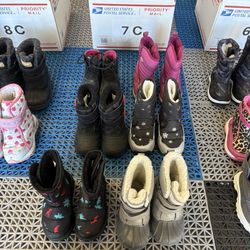 Toddler Kids 7C Snow Boots Girls Boys Waterproof Insulated Warm Winter Sports