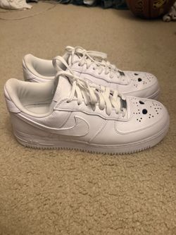 All white air force 1 halloween jason edition