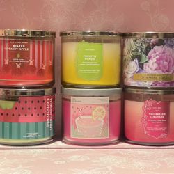 NEW Bath & Body Works 3-Wick Candles… 2 for $25