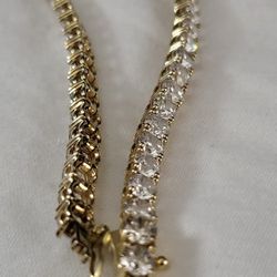 10k Zirconia Bracelet 