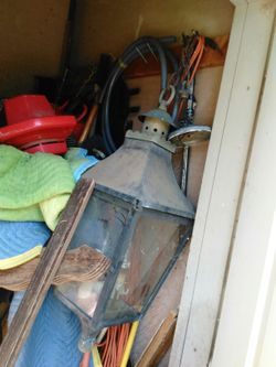 Oversized antique hanging light 110 volt
