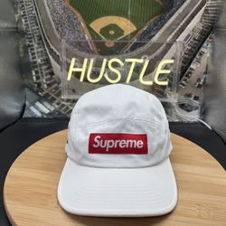 Supreme Coated Cordura Camp Cap White (SS22)