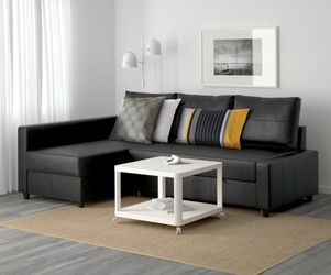 Sleeper sectional,3 seat w/storage, Bomstad black
