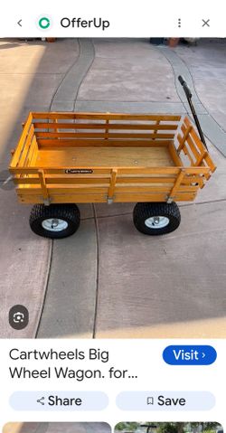 Cartwheels Big Wheel Wooden Wagon