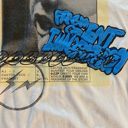 Travis Scott Cactus Jack For Fragment Manifest T-shirt White (Size S)