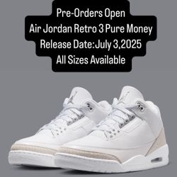 Air Jordan Retro 3 Pure Money
