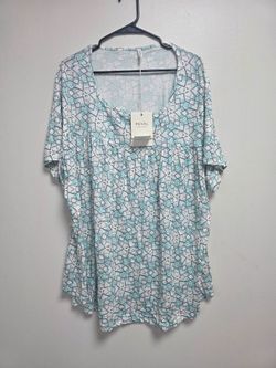PEVRL Geometric Print Babydoll Top