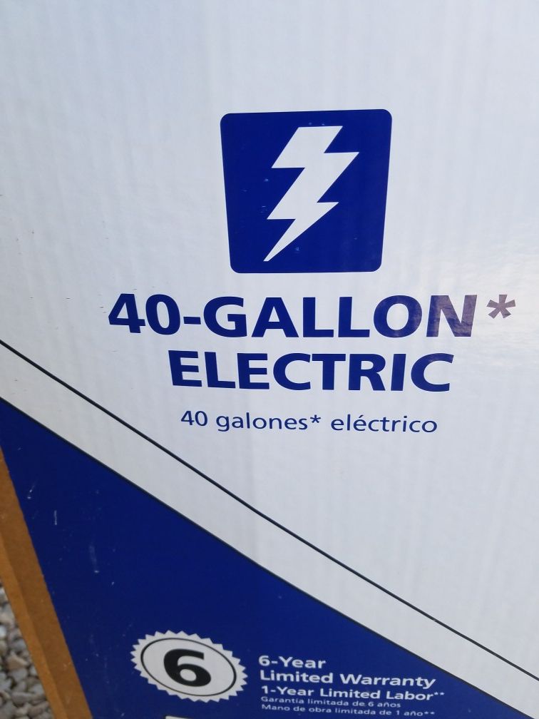 Brand new 40 gal electric water heater