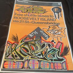 GRAFFITI ART MTA LAMINATED POSTER F TRAIN