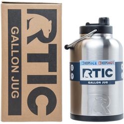 RTIC Jug with Handle, One Gallon, Stainless Steel, Large Double