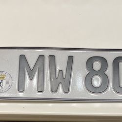 BMW Front European Plate 