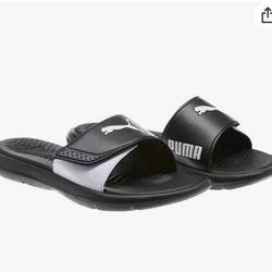 Puma adjustable strap women’s slides Size 6