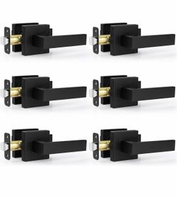 Estmoon 6 Pack Door Handles Matte Black