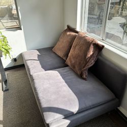 Purple Couch + 2 Pillows