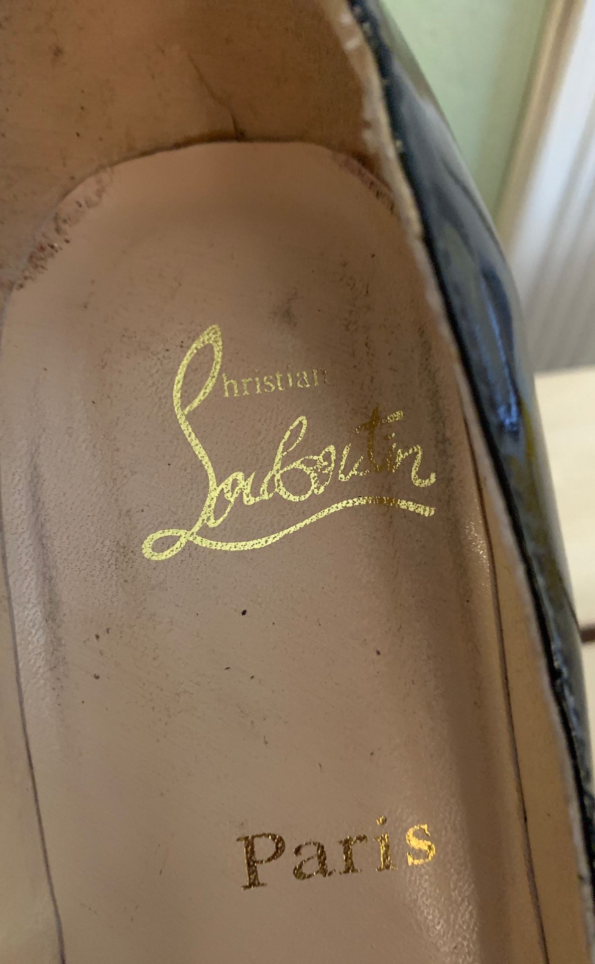 Christian Louboutin Black Patent Leather Shoes