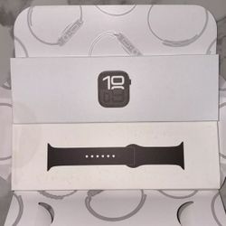 Apple Watch Series 10 GPS 46mm Jet Black Aluminum Case with Black Sport Band 