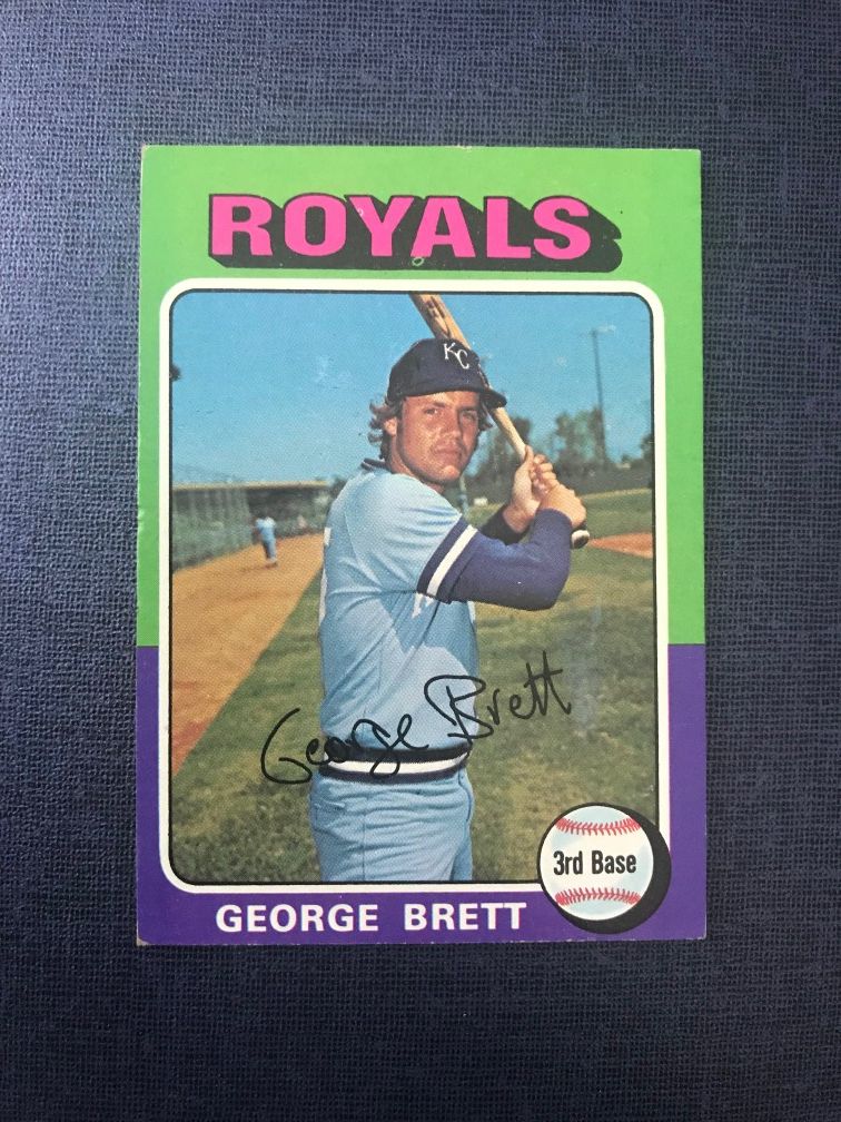 George Brett 1975 Topps Vintage baseball rookie card