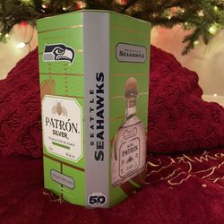 Patron silver Seahawks collectors box