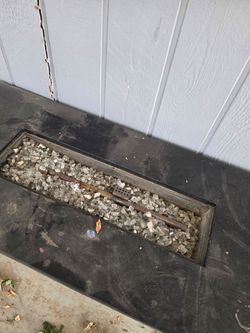 Outdoor Linear Gas Fire Pit Insert