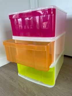Container Store Tint Stackable Storage Drawers