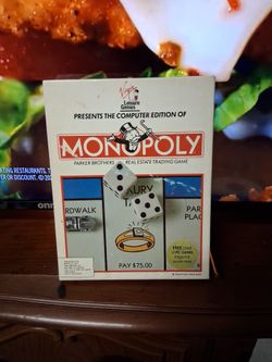 Virgin Leisure Genius Presents The Computer Edition of Monopoly w/ Book