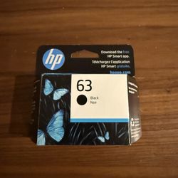 HP63 Black Printer Ink Cartridge Brand New
