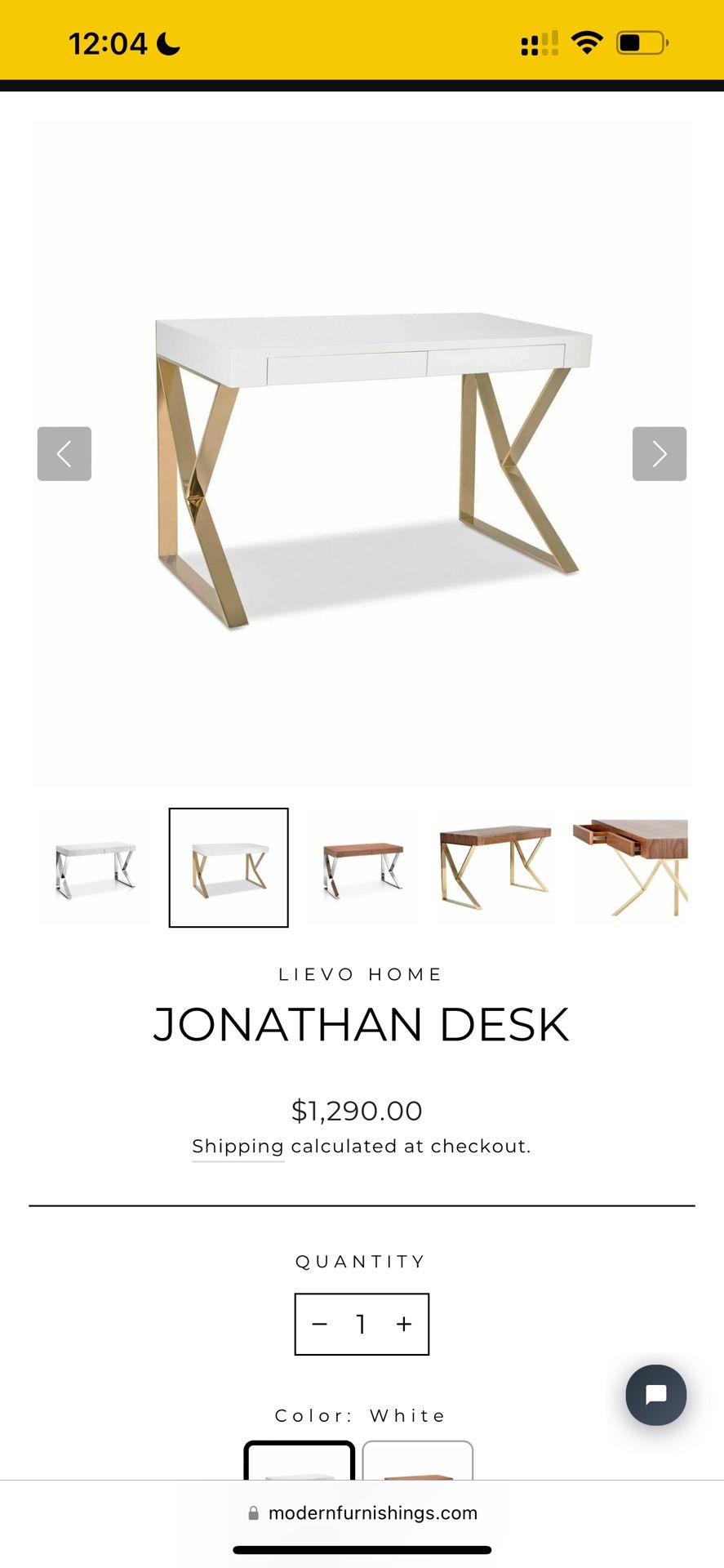 mid century modern desk 