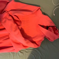 essentials Hoodie Coral