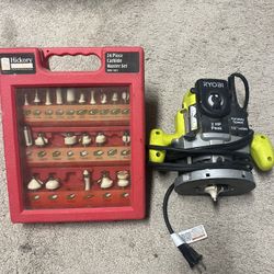 Bits and router set. Good condition